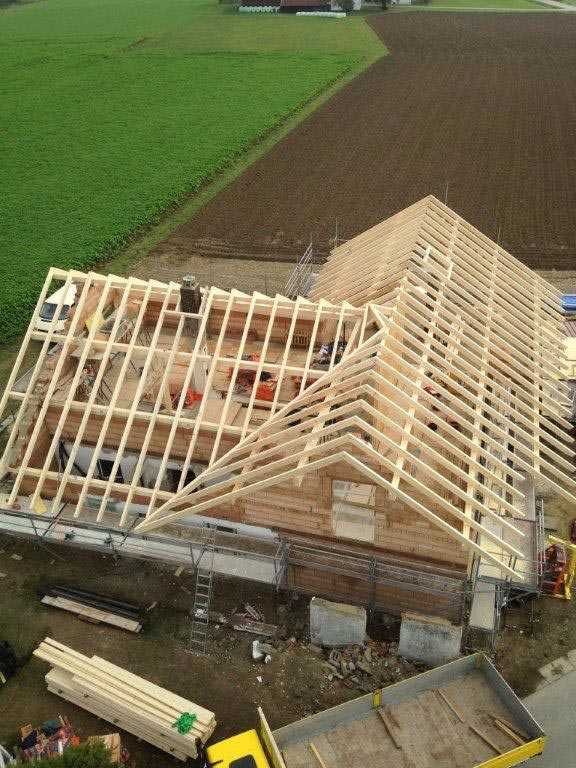 Grundgerüst für Dachstuhl