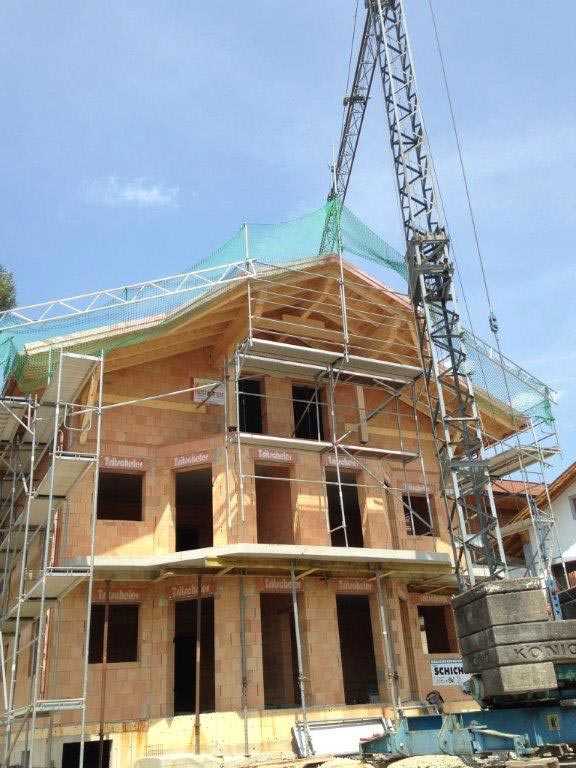 Rohbau von Familienhaus