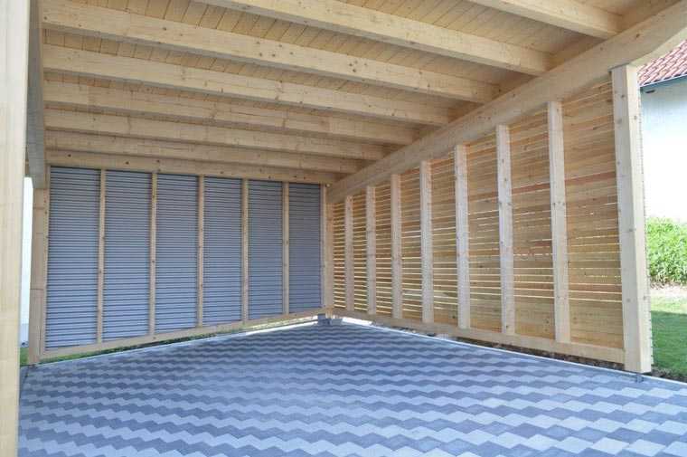 Garage aus Holz