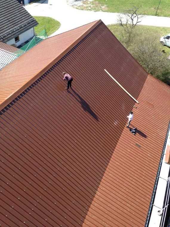 Arbeiten auf dem Dach